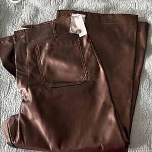 Maeve Chocolate Wide Leg Pants